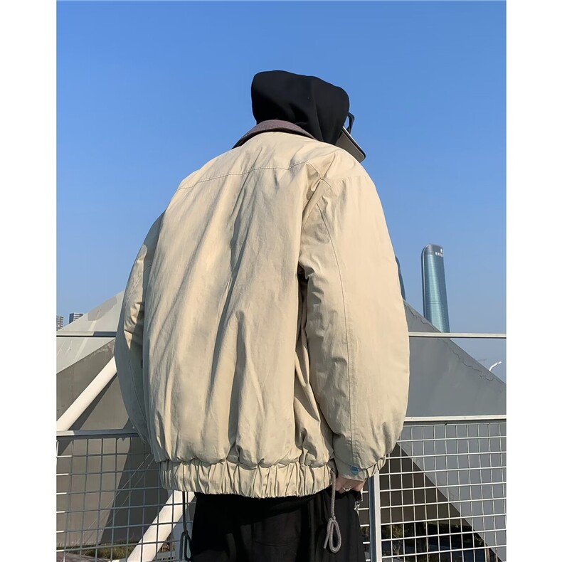 高街美式翻领棉服男冬季帅气夹克外套保暖休闲夹棉衣JM8022P80,男装棉衣,星座1116-2