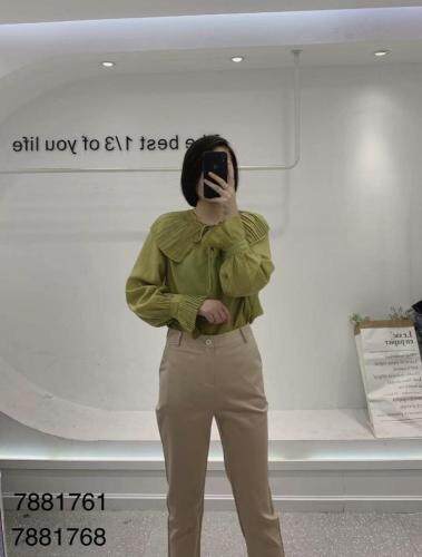 春季新款天丝衬衫，女装衬衫，影白