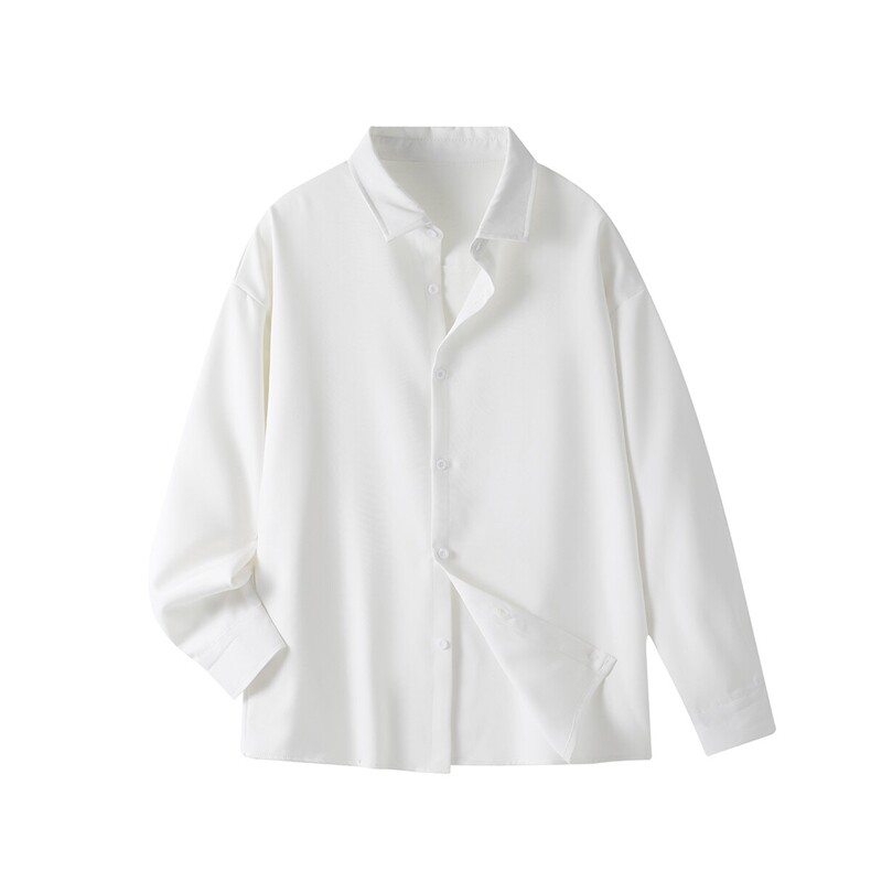 港风日系凉感中式翻领长袖冰丝衬衫男XZ213-CS8807-P45控58，男装衬衫，星座213