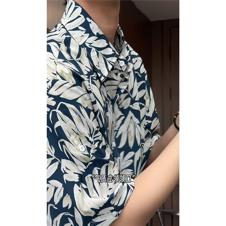 短袖衬衫男+短裤男套装男100%聚酯纤维M-5XL大码TZ78707P50控98,男装休闲套装,星座226-1
