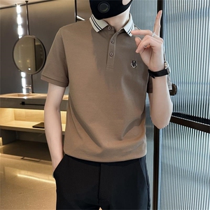 主推款现货大码夏季短袖T恤翻领刺绣Polo衫高级感半袖T0233-P48图片
