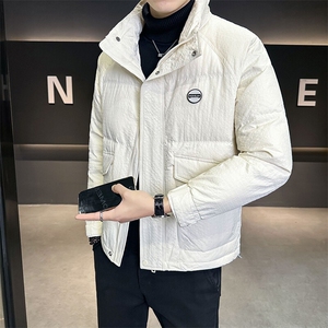 2024新款男士羽绒服短款帅气立领冬装外套 B240-YR827-P165图片