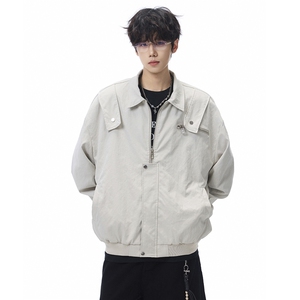 秋季夹克男宽松飞行服外套棒球服D329-QM204-P90-控138图片