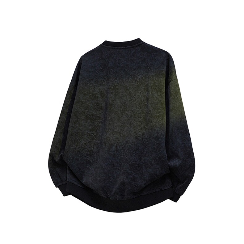 现货WY10082-特P45控88春季新款扎染高品质百搭大码圆领卫衣,男装卫衣,电商A059