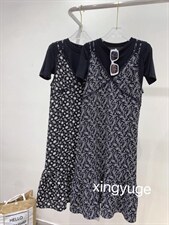 星雨阁2022夏装新款现货两件套连衣裙，女装连衣裙，星雨阁