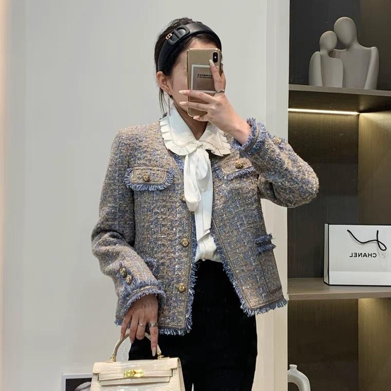 2022新款法式风情小香风外套,女装其它,L·H·X
