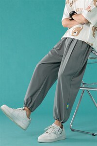 ！2023夏季轻薄冰丝男士休闲裤宽松九分裤学生9分裤K2050P35图片