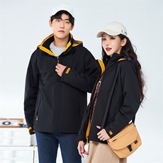 春秋冬三合一冲锋衣保暖连帽外套男女款防风防水户外服SZ618-P140，男装夹克，星座1105-3
