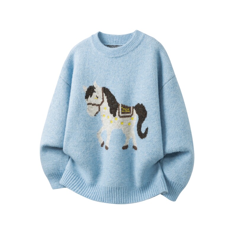 圣诞新年元素新款圆领休闲毛衣M466-P70控108，男装针织衫/毛衣，星座608(原A046)