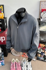 男装2026春季飞行服夹克春装大码cleanfit宽松拉链外套S381-特88，男装夹克，电商A233-1
