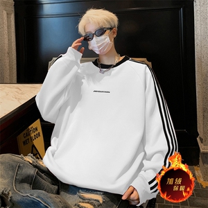 抖音得物高品质重磅全棉二开支持退换 360克宽松织带圆领卫衣0521图片