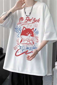 HT73226-P22 华夫格t恤男短袖男大码五分袖  短句风图片