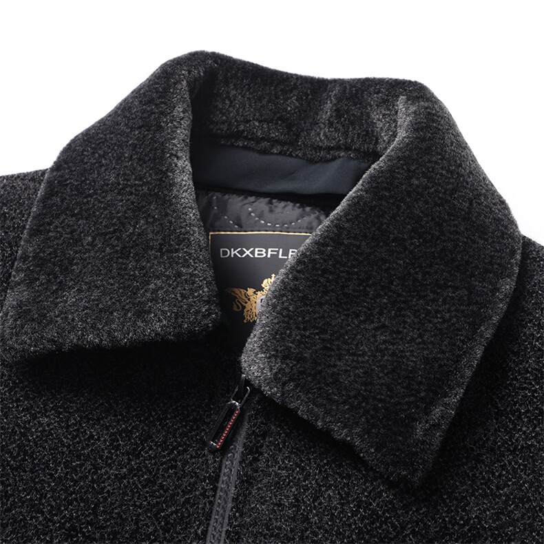 中老年加绒加厚雪尼尔毛呢翻领保暖外套秋冬中年茄克BDY038-P140,男装棉衣,星座1105-3