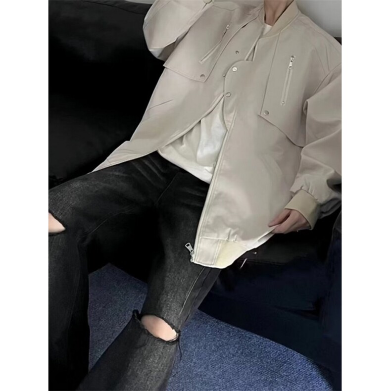 美式高街工装外套男秋冬休闲棒球服飞行员夹克情侣棉衣女JK008,男装棉衣,星座1116A（原606A-3）