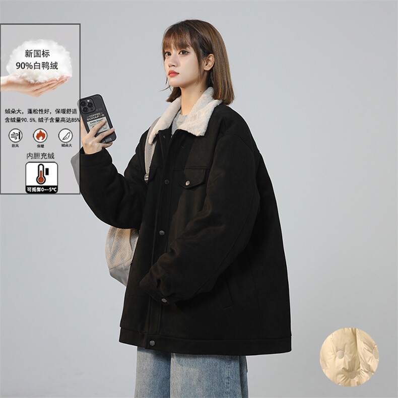 新标90绒抖音直播品质羽绒服毛领宽松加厚羽绒外套Y866-P238,男装羽绒服,电商A170