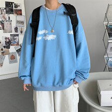 2022春款炸街个性卫衣男女圆领情侣装223-7-WY20，男装卫衣，星座227-7