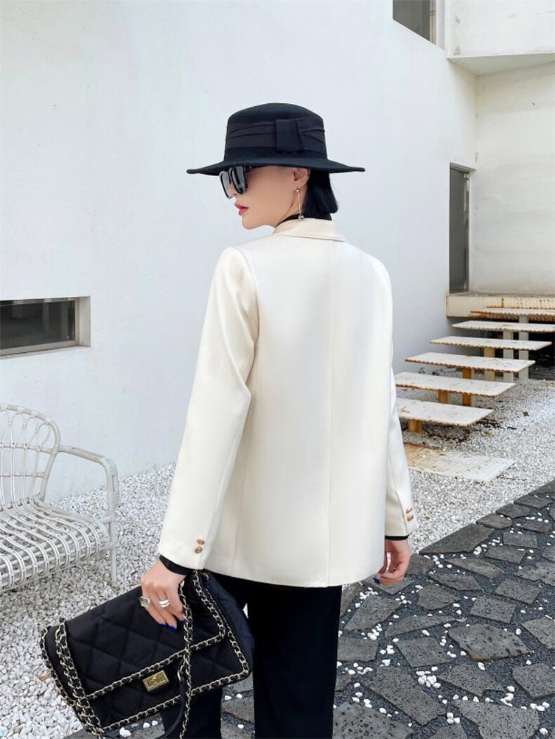 现货金纺西装大批量上市，女装西装，秋水伊人