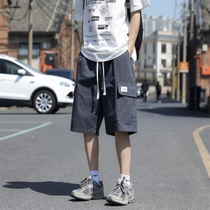 夏季原宿五分裤休闲裤流行时尚潮牌男日系工装裤时尚都市图片
