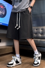 夏冰丝短裤男设计感美式篮球宽松抽绳休闲五分裤XZ514-2-1528-P38，男装牛仔裤，星座514-2(原B239)