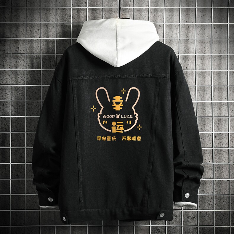 牛仔夹克男大码牛仔外套男茄克NJ77297-P60,男装工装外套,电商A040A