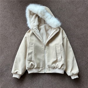1【重磅1800g】大理石座山雕外套大毛领座山雕棉服514-919-P95图片