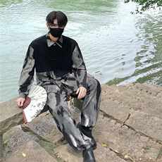 新中式长袖套装TZ88797P90衬衫CS88799P45控78裤子88798P45控68，男装衬衫，星座226-1