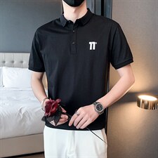夏季新款Polo衫简约刺绣潮牌短袖T恤男士ins百搭半袖打底衫上衣，男装T恤，电商A327
