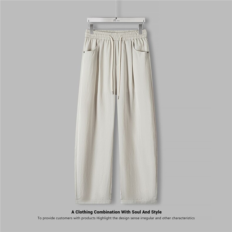 松紧抽绳男宽松休闲裤百搭运动裤卫裤A329-K9908-P60，男装休闲裤，电商A329