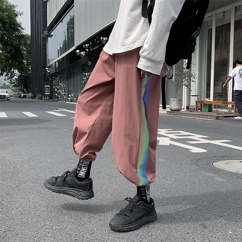 春夏新款加肥加大码休闲裤男工装裤日系潮流C417-K535-P38港风,男装休闲裤,天晨