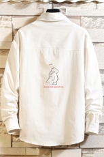 CS15140-P38加绒款-P48长袖衬衫男士大码宽松衬衣男寸衫砖墙，男装衬衫，电商A040A