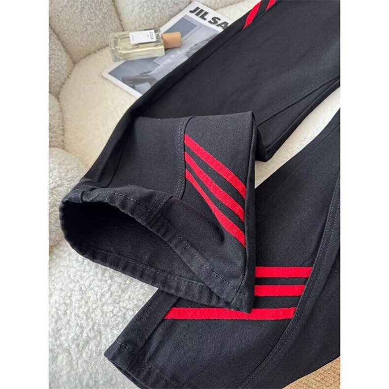 气质ins流行慵懒日系简约时尚斜杠三条纹牛仔裤新款KD8052,男装牛仔裤,星座1116A（原606A-3）