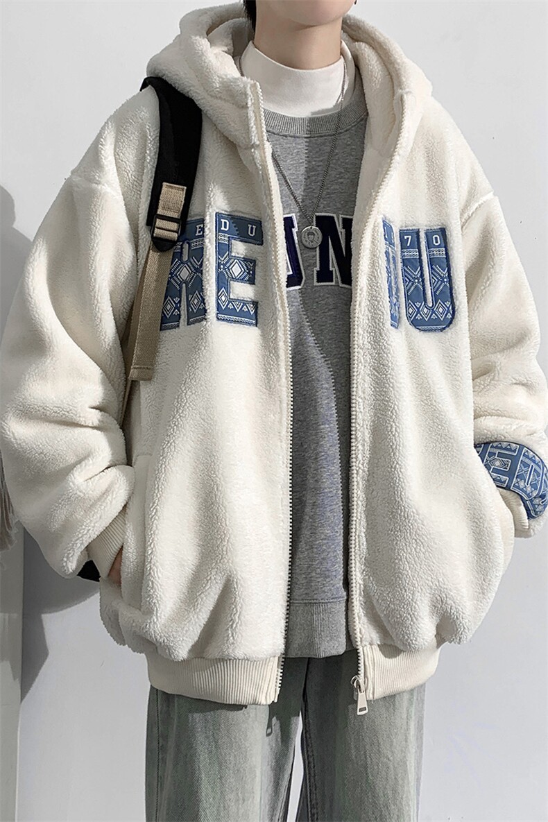 2024冬上新加绒加厚保暖棉衣羊羔绒连帽外套男女988-P110控价158,男装棉衣,电商A441-1