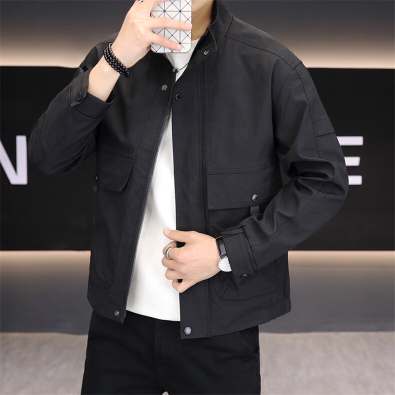 夹克男秋季立接高品质外套型男商务休闲百搭外套夹克N7939-P75,男装夹克,星座310B-3