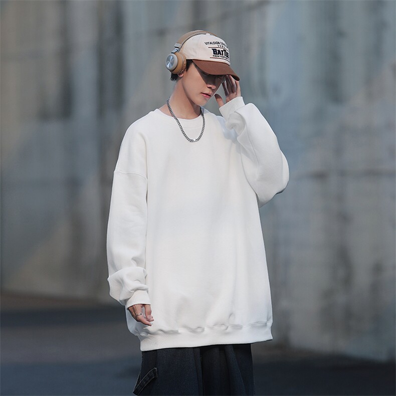 高品华棉纯色圆领卫衣二开带包装Z01-P29,男装卫衣,电商B219