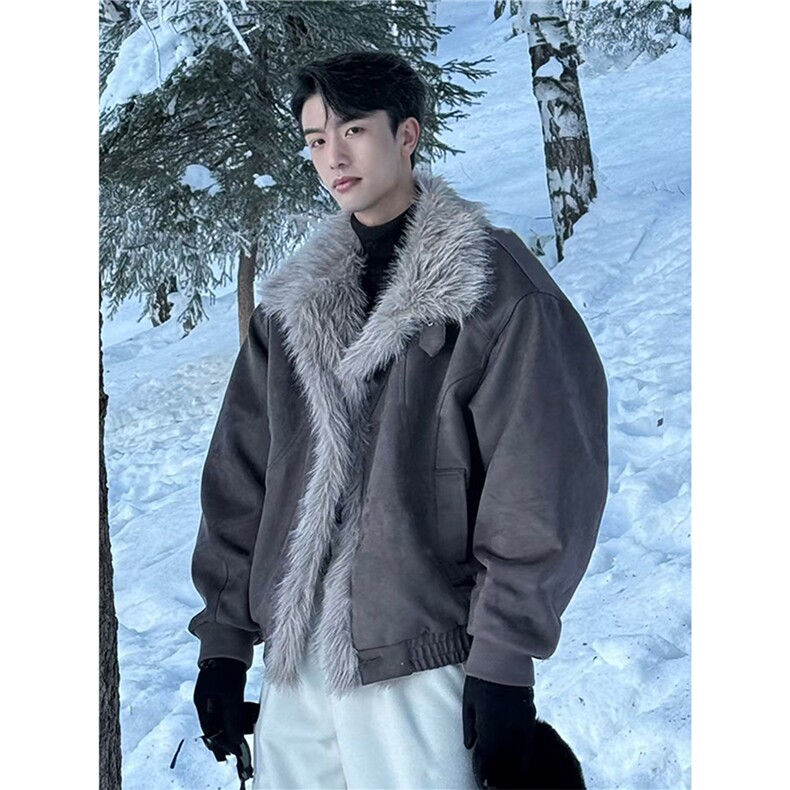 网图S800--特p98冬季座山雕加绒加厚外套男，女装短外套，电商B369（原A024）