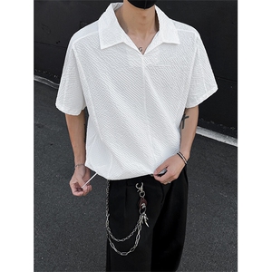 夏季新款男女同款短袖套头衬衣外套XZ102B-1-T2552P30图片