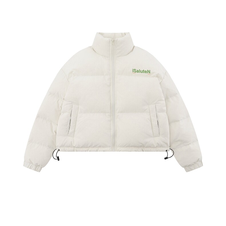 白底新款冬季时尚百搭宽松字母印花潮流棉服外套MY501P85控118,男装棉衣,电商A247-1