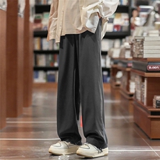 秋冬宽松直筒休闲西裤长裤Q33-特批35限58成份：聚酯纤维，男装休闲裤，电商A247