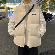 秋冬季港风棉衣马甲潮流宽松加厚保暖潮流棉服男BYM05P65，男装棉衣，电商A086
