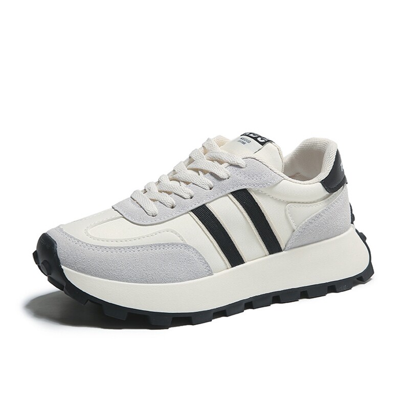 秋冬新款加绒厚底阿甘鞋女学生百搭韩版休闲ins潮跑步鞋，女鞋休闲鞋，电商A223