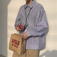 长袖衬衫男港风日系韩版QC05P30，男装衬衫，星座1116-2