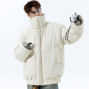 美式潮牌立领棉服男高街短款棉衣外套百搭宽松面包服 M6066 P75图片