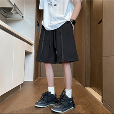 夏季新款INS潮流设计感宽松休闲五分裤B315-K24134-特p25控48，男装牛仔裤，电商B315
