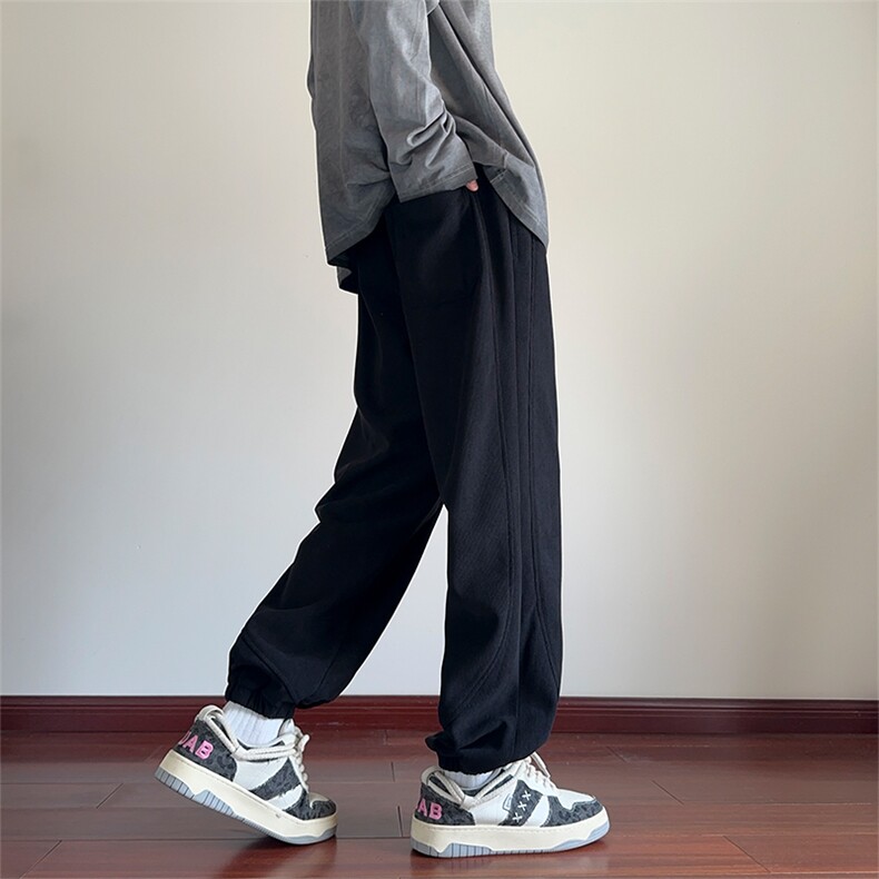 秋冬美式高街休闲潮牌运动青少年二开灯芯绒裤XZ301b-2-CK710P32,男装休闲裤,星座301B-2（原A443-1）