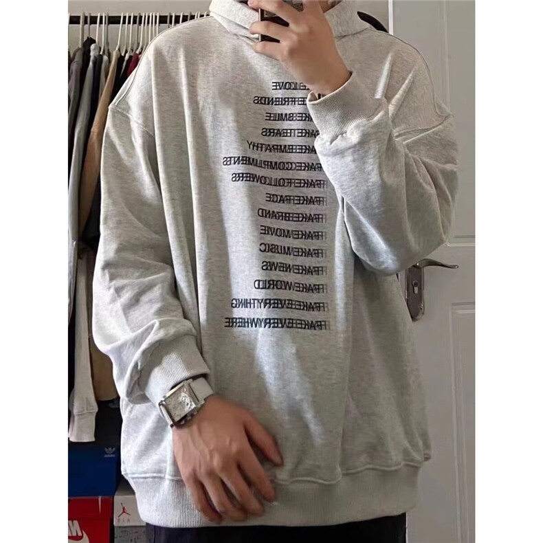 痞帅美式潮牌套头外套男士春秋季2025休闲运动连帽重磅嘻哈卫衣服，女装短外套，星座506A