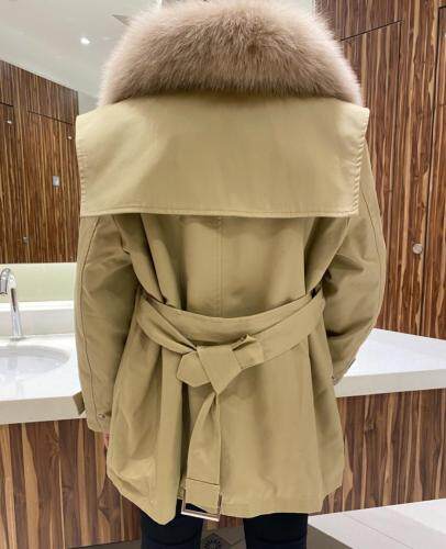 大毛领派克服图片