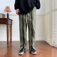 美式机能冲锋裤男秋款ins高街宽松工装裤休闲长裤K099-P40，男装休闲裤，星座308B-1