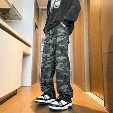 8XL-M迷彩裤大码美式高街hiphop伐木裤直筒长裤工装裤子KZ1912P58，男装工装外套，电商B238
