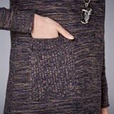 时尚百搭宽松显瘦长款针织衫女秋冬季新款圆领毛衣外套打底衫，女装针织衫/毛衣，安之芮娜