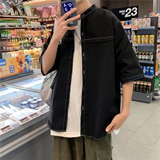 短袖衬衫春款男港风潮流C23P32，男装衬衫，星座1116-2